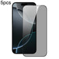 5pcs DUX DUCIS 0.33mm 9H High Aluminum Anti-spy HD Tempered Glass Film, For iPhone 16 Pro Max, For iPhone 16 Pro, For iPhone 16 Plus, For iPhone 16, iPhone 16e