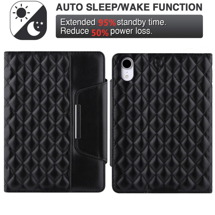 Diamond Pattern Hardware Buckle Smart Leather Tablet Case, For iPad mini 6 / mini 2024