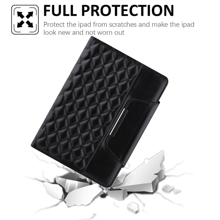 Diamond Pattern Hardware Buckle Smart Leather Tablet Case, For iPad mini 6 / mini 2024