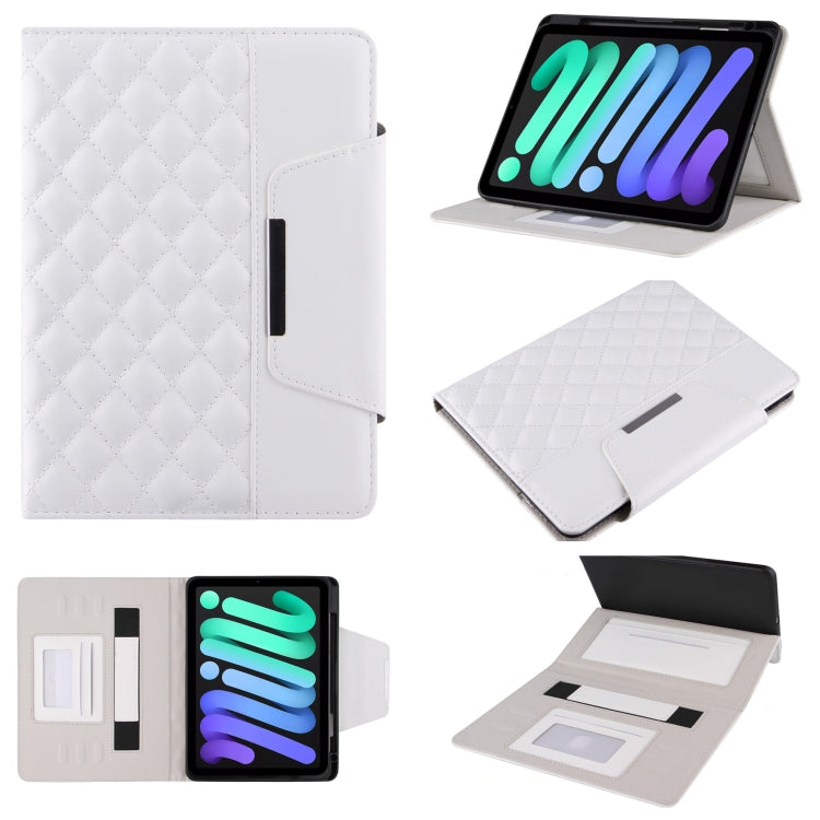 Diamond Pattern Hardware Buckle Smart Leather Tablet Case, For iPad mini 6 / mini 2024