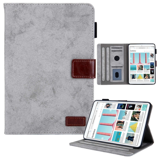 Fabric Contrast Color Smart Leather Tablet Case, For iPad mini 6 / mini 2024