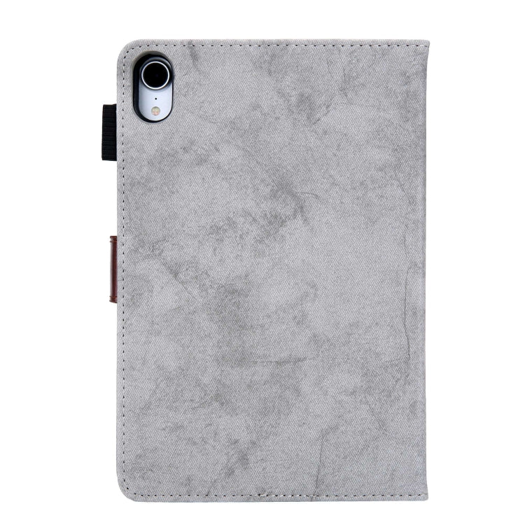 Fabric Contrast Color Smart Leather Tablet Case, For iPad mini 6 / mini 2024