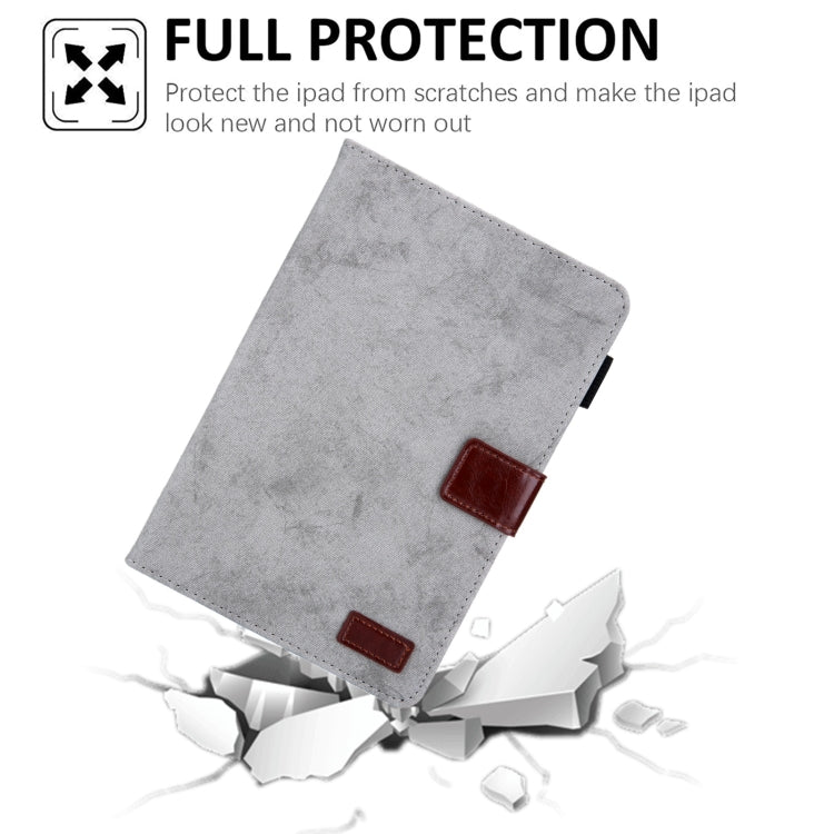 Fabric Contrast Color Smart Leather Tablet Case, For iPad mini 6 / mini 2024