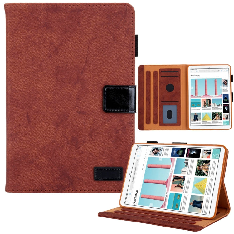 Fabric Contrast Color Smart Leather Tablet Case, For iPad mini 6 / mini 2024