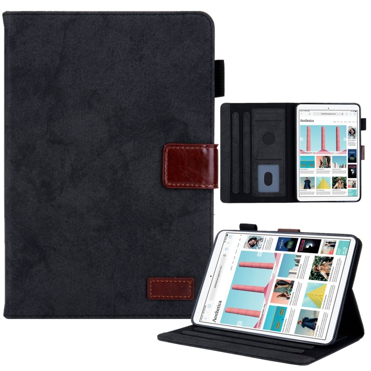 Fabric Contrast Color Smart Leather Tablet Case, For iPad mini 6 / mini 2024