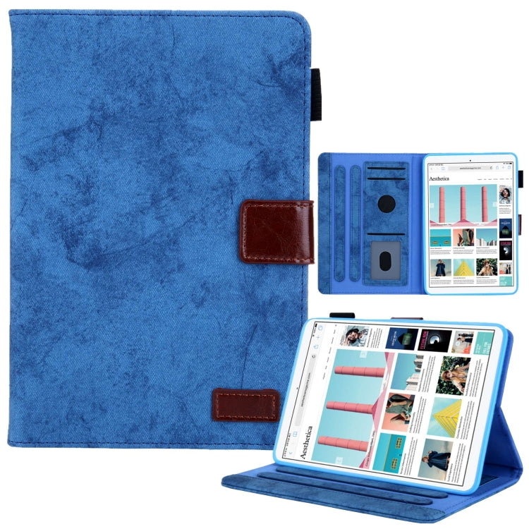 Fabric Contrast Color Smart Leather Tablet Case, For iPad mini 6 / mini 2024