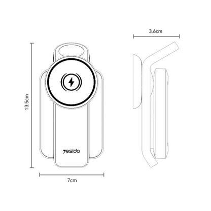 Yesido DS26 4-in-1 Magnetic Wireless Charging Stand with Night Light, DS26