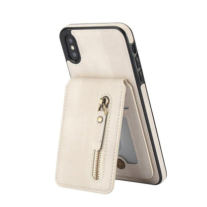Zipper Wallet Split MagSafe Leather Back Phone Case, For iPhone X / XS, For iPhone XR, For iPhone XS Max, For iPhone 7 Plus / 8 Plus