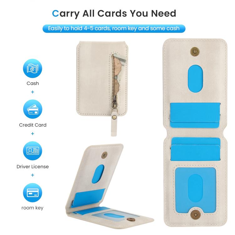 Zipper Wallet Split MagSafe Leather Back Phone Case, For iPhone X / XS, For iPhone XR, For iPhone XS Max, For iPhone 7 Plus / 8 Plus