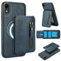 Zipper Wallet Split MagSafe Leather Back Phone Case, For iPhone X / XS, For iPhone XR, For iPhone XS Max, For iPhone 7 Plus / 8 Plus