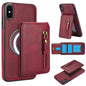 Zipper Wallet Split MagSafe Leather Back Phone Case, For iPhone X / XS, For iPhone XR, For iPhone XS Max, For iPhone 7 Plus / 8 Plus