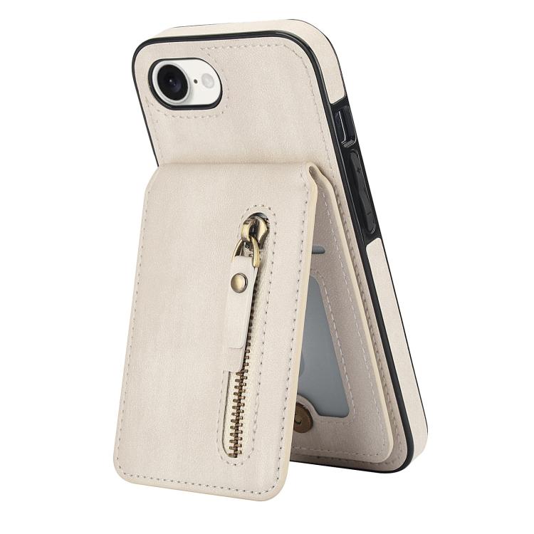 Zipper Wallet Split MagSafe Leather Back Phone Case, For iPhone 16e, For iPhone 16 Pro Max, For iPhone 16 Pro, For iPhone 16 Plus, For iPhone 16, For iPhone 15 Pro Max