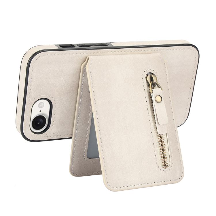 Zipper Wallet Split MagSafe Leather Back Phone Case, For iPhone 16e, For iPhone 16 Pro Max, For iPhone 16 Pro, For iPhone 16 Plus, For iPhone 16, For iPhone 15 Pro Max