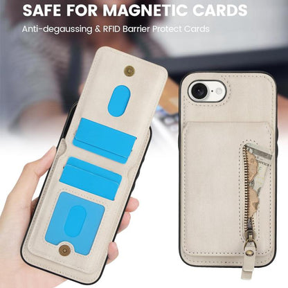 Zipper Wallet Split MagSafe Leather Back Phone Case, For iPhone 16e, For iPhone 16 Pro Max, For iPhone 16 Pro, For iPhone 16 Plus, For iPhone 16, For iPhone 15 Pro Max