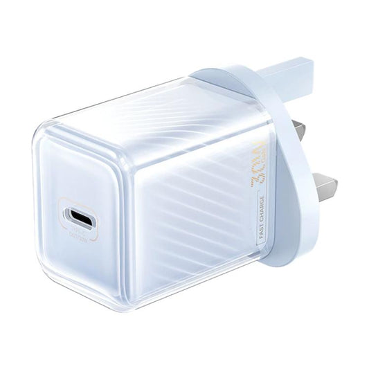 REMAX RP-U91 Jiltry Series 30W PD+QC Type-C GaN Multi-compatible Fast Charger, UK Plug