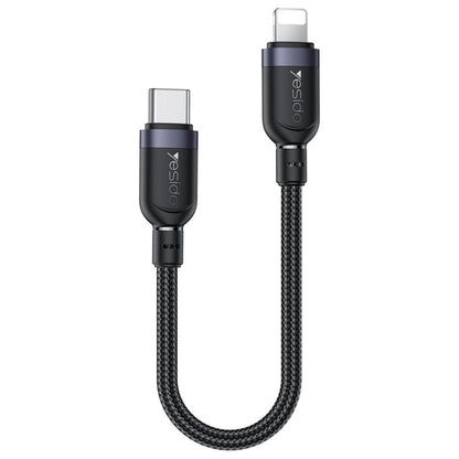 Yesido CA187 27W Type-C to 8 Pin Aluminum Alloy Data Cable, Length: 0.3m, 0.3m