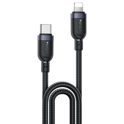 Yesido CA191 27W Type-C to 8 Pin Aluminum Alloy Data Cable, Length: 2m