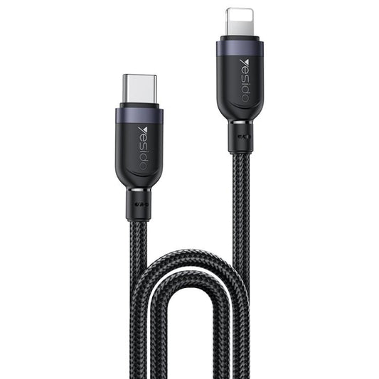 Yesido CA191 27W Type-C to 8 Pin Aluminum Alloy Data Cable, Length: 2m
