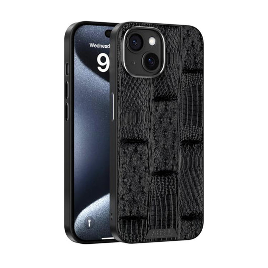 ABEEL Beast Pattern 6D Micro-Embossed MagSafe Genuine Leather Phone Case, For iPhone 15, For iPhone 14 Plus, For iPhone 14, For iPhone 14 Pro, For iPhone 14 Pro Max, For iPhone 13 Pro Max, For iPhone 13 Pro, For iPhone 13