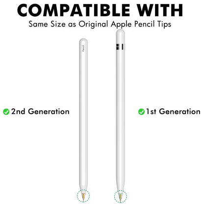 C04L 4pcs / Set 1.95mm Capacitive Stylus Replacement Nibs for Apple Pencil 2 / 1, 1.95mm
