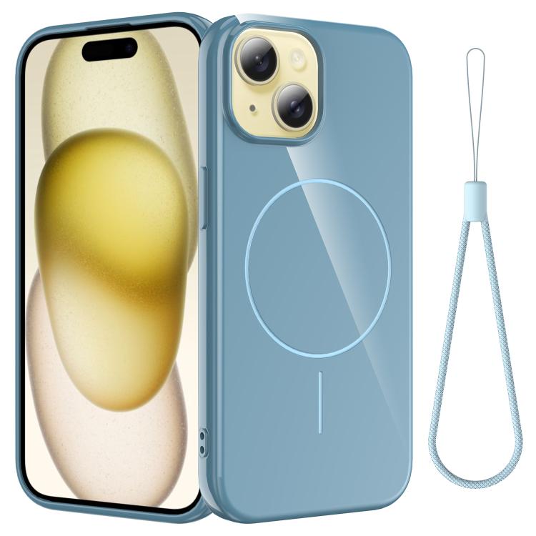 Glossy TPU Shockproof MagSafe Phone Case with Lanyard, For iPhone 13 Pro, For iPhone 13