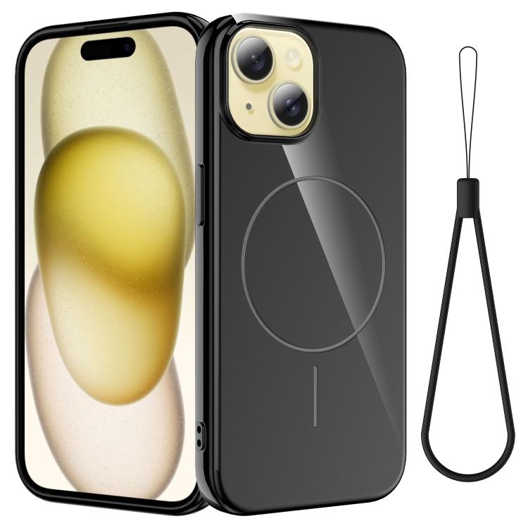 Glossy TPU Shockproof MagSafe Phone Case with Lanyard, For iPhone 13 Pro, For iPhone 13
