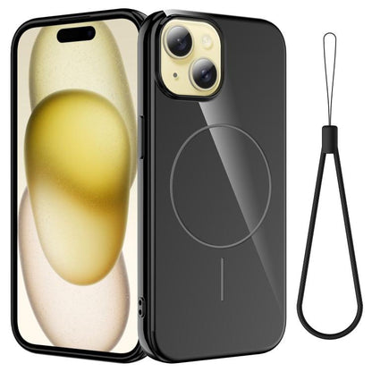 Glossy TPU Shockproof MagSafe Phone Case with Lanyard, For iPhone 13 Pro, For iPhone 13