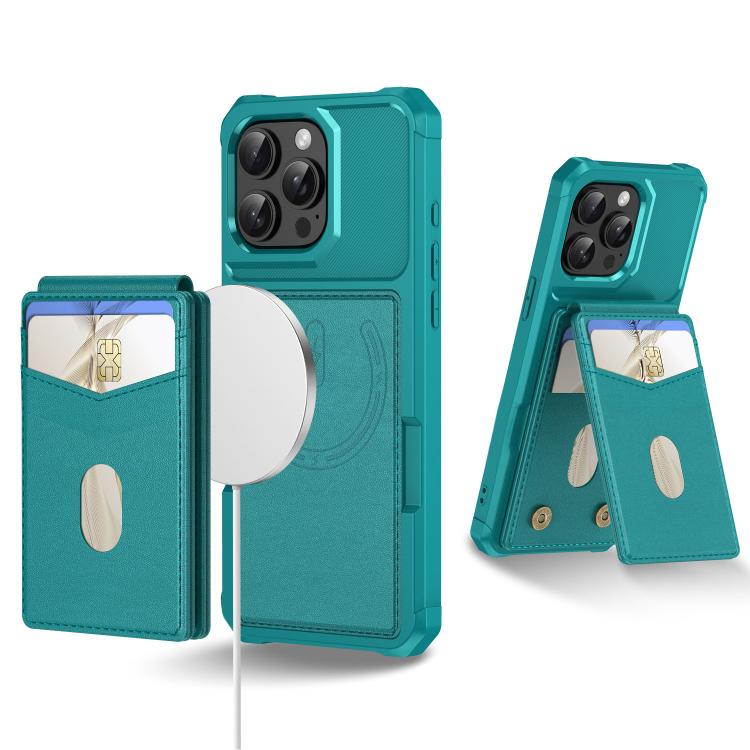 2-in-1 Magnetic Wallet MagSafe Leather Back Phone Case, For iPhone 11, For iPhone 11 Pro