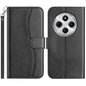 Dual-Folded S-shape Leather Phone Case, For Redmi Note 14 Pro 4G, For Redmi Note 14 4G 163.25mm, For Redmi Note 14 5G, For Redmi 14R 5G, For Redmi Note 14 Pro 5G, For Redmi 14C 4G, For Redmi A3 / Poco C61, For Redmi Note 13 Pro 5G