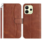 Dual-Folded S-shape Leather Phone Case, For Redmi Note 14 Pro 4G, For Redmi Note 14 4G 163.25mm, For Redmi Note 14 5G, For Redmi 14R 5G, For Redmi Note 14 Pro 5G, For Redmi 14C 4G, For Redmi A3 / Poco C61, For Redmi Note 13 Pro 5G