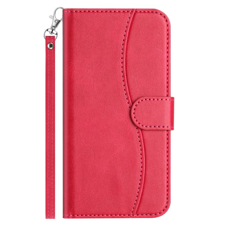 Dual-Folded S-shape Leather Phone Case, For Redmi Note 14 Pro 4G, For Redmi Note 14 4G 163.25mm, For Redmi Note 14 5G, For Redmi 14R 5G, For Redmi Note 14 Pro 5G, For Redmi 14C 4G, For Redmi A3 / Poco C61, For Redmi Note 13 Pro 5G