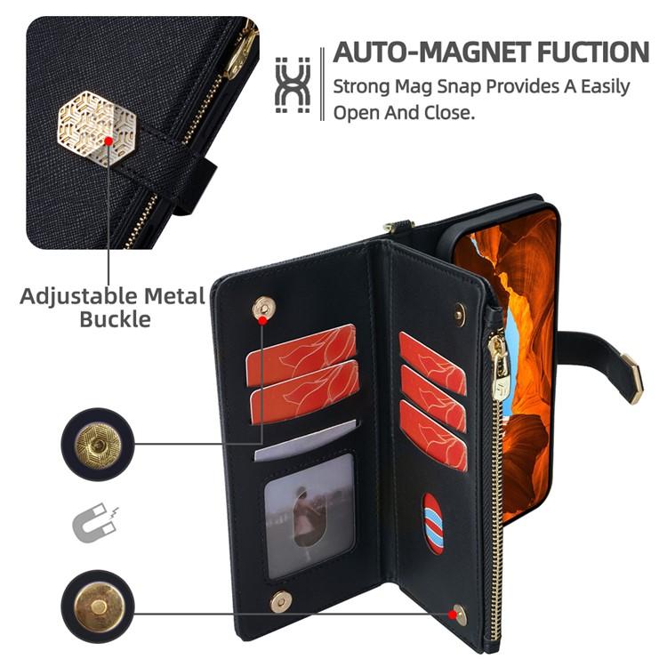 Crossbody Handle Cross Texture Leather Phone Case, For Redmi A5 4G 171.7mm, For Redmi Note 14S 4G, For Redmi 14C 4G