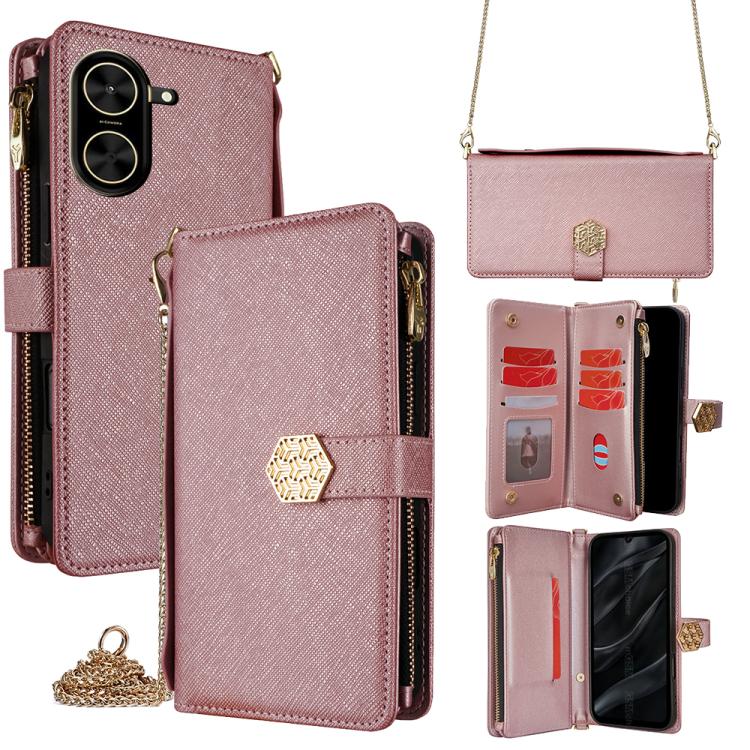 Crossbody Handle Cross Texture Leather Phone Case, For Redmi A5 4G 171.7mm, For Redmi Note 14S 4G, For Redmi 14C 4G