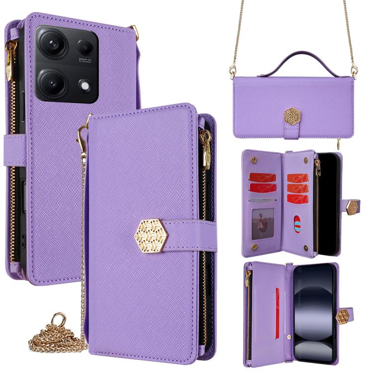 Crossbody Handle Cross Texture Leather Phone Case, For Redmi A5 4G 171.7mm, For Redmi Note 14S 4G, For Redmi 14C 4G