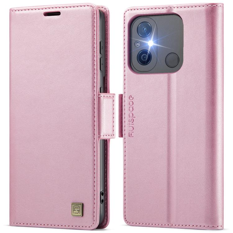 AutSpace A11 Side Buckle MagSafe Magnetic RFID Phone Leather Case, For Redmi 14C 5G, For Redmi Note 14 Pro 5G, For Redmi Note 13 Pro 5G, For Redmi 13C, For Redmi Note 13 5G, For Redmi Note 13 Pro+ 5G, For Redmi 11A / 12C