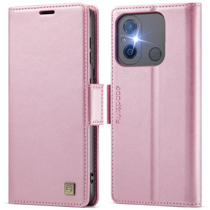 AutSpace A11 Side Buckle MagSafe Magnetic RFID Phone Leather Case, For Redmi 14C 5G, For Redmi Note 14 Pro 5G, For Redmi Note 13 Pro 5G, For Redmi 13C, For Redmi Note 13 5G, For Redmi Note 13 Pro+ 5G, For Redmi 11A / 12C