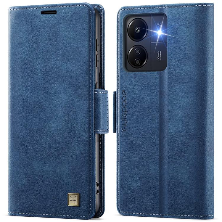 AutSpace A11 Side Buckle MagSafe Magnetic RFID Phone Leather Case, For Redmi 14C 5G, For Redmi Note 14 Pro 5G, For Redmi Note 13 Pro 5G, For Redmi 13C, For Redmi Note 13 5G, For Redmi Note 13 Pro+ 5G, For Redmi 11A / 12C