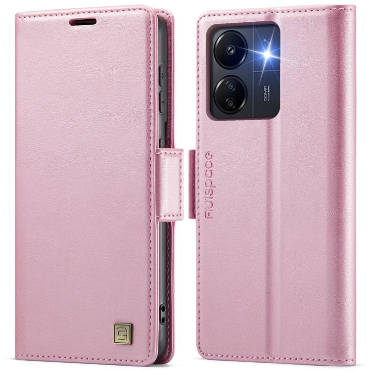 AutSpace A11 Side Buckle MagSafe Magnetic RFID Phone Leather Case, For Redmi 14C 5G, For Redmi Note 14 Pro 5G, For Redmi Note 13 Pro 5G, For Redmi 13C, For Redmi Note 13 5G, For Redmi Note 13 Pro+ 5G, For Redmi 11A / 12C
