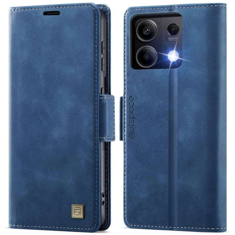 AutSpace A11 Side Buckle MagSafe Magnetic RFID Phone Leather Case, For Redmi 14C 5G, For Redmi Note 14 Pro 5G, For Redmi Note 13 Pro 5G, For Redmi 13C, For Redmi Note 13 5G, For Redmi Note 13 Pro+ 5G, For Redmi 11A / 12C
