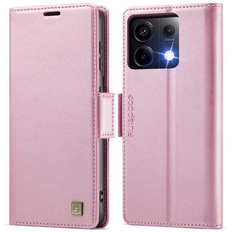 AutSpace A11 Side Buckle MagSafe Magnetic RFID Phone Leather Case, For Redmi 14C 5G, For Redmi Note 14 Pro 5G, For Redmi Note 13 Pro 5G, For Redmi 13C, For Redmi Note 13 5G, For Redmi Note 13 Pro+ 5G, For Redmi 11A / 12C