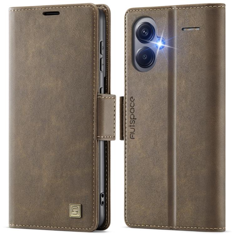 AutSpace A11 Side Buckle MagSafe Magnetic RFID Phone Leather Case, For Redmi 14C 5G, For Redmi Note 14 Pro 5G, For Redmi Note 13 Pro 5G, For Redmi 13C, For Redmi Note 13 5G, For Redmi Note 13 Pro+ 5G, For Redmi 11A / 12C
