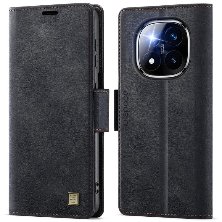 AutSpace A11 Side Buckle MagSafe Magnetic RFID Phone Leather Case, For Redmi 14C 5G, For Redmi Note 14 Pro 5G, For Redmi Note 13 Pro 5G, For Redmi 13C, For Redmi Note 13 5G, For Redmi Note 13 Pro+ 5G, For Redmi 11A / 12C