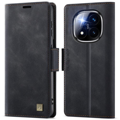 AutSpace A11 Side Buckle MagSafe Magnetic RFID Phone Leather Case, For Redmi 14C 5G, For Redmi Note 14 Pro 5G, For Redmi Note 13 Pro 5G, For Redmi 13C, For Redmi Note 13 5G, For Redmi Note 13 Pro+ 5G, For Redmi 11A / 12C