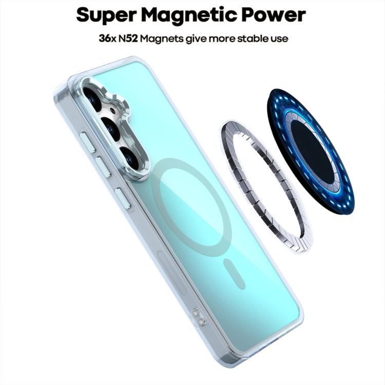 Plating Gradient Discolor MagSafe Phone Case with Holder, For Samsung Galaxy S23+ 5G, For Samsung Galaxy S23 5G