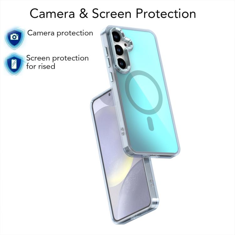 Plating Gradient Discolor MagSafe Phone Case with Holder, For Samsung Galaxy S23+ 5G, For Samsung Galaxy S23 5G
