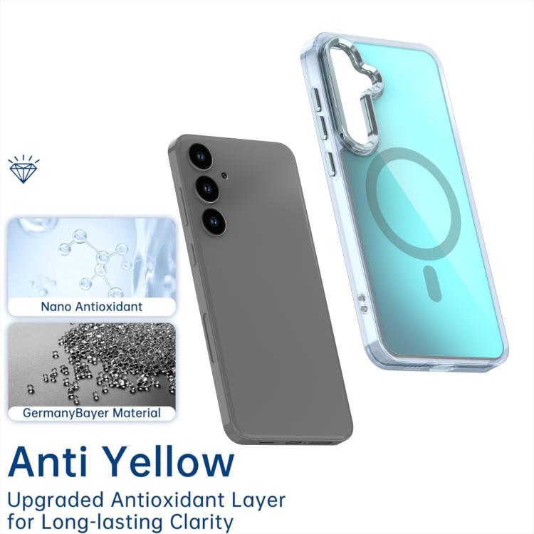 Plating Gradient Discolor MagSafe Phone Case with Holder, For Samsung Galaxy S23+ 5G, For Samsung Galaxy S23 5G