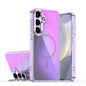 Plating Gradient Discolor MagSafe Phone Case with Holder, For Samsung Galaxy S23+ 5G, For Samsung Galaxy S23 5G
