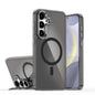 Plating Gradient Discolor MagSafe Phone Case with Holder, For Samsung Galaxy S23+ 5G, For Samsung Galaxy S23 5G