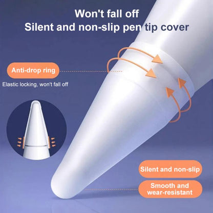 NC001 Extended Silent Non-Slip Silicone Stylus Pen Tip Cover, For Apple Pencil Series