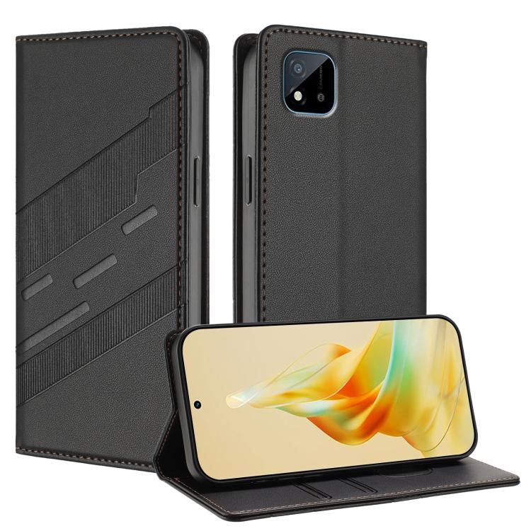 Embossed Multi-functional Wallet Retro Leather Phone Case, For Realme V11 5G, For Realme GT 5G, For Realme C20